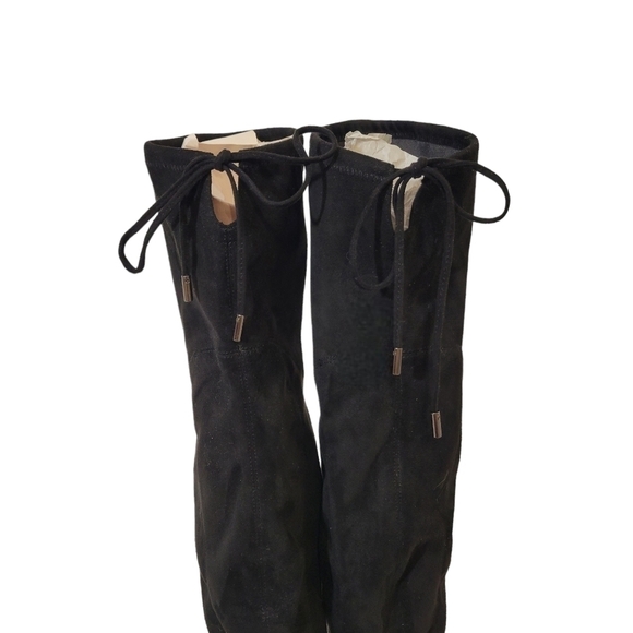 New Marc Fisher Yacinda Over the Knee Black Suede Boots - Picture 8 of 14